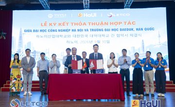 Đại học Công nghiệp Hà Nội ký kết hợp tác với trường Đại học Daeduk, mở rộng cơ hội du học – thực tập tại Hàn Quốc cho học sinh, sinh viên Việt Nam