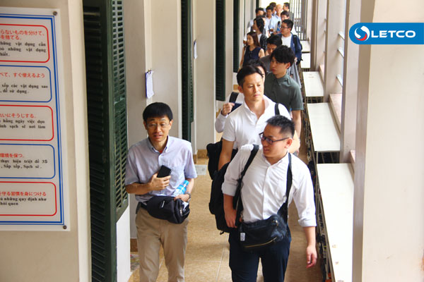 Đoàn công tác Nhật Bản dùng bữa trưa cùng Thực tập sinh LETCO