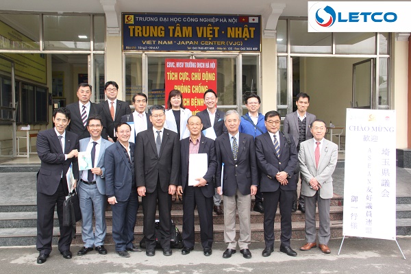 Đại diện tỉnh Saitama (Nhật bản) thăm, làm việc Trường ĐHCNHN và LETCO