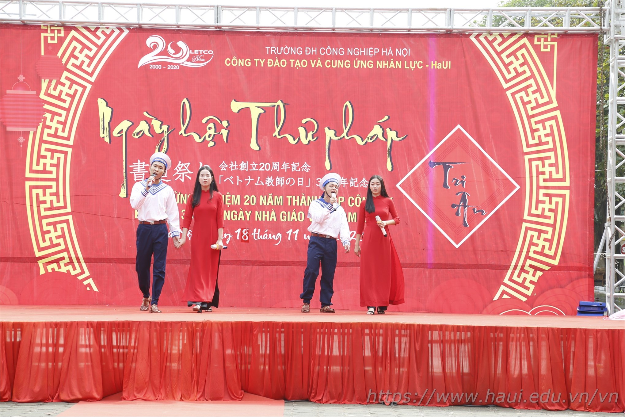 Sôi nổi Ngày hội Thư pháp và liên hoan văn nghệ chào mừng 20 năm thành lập Công ty LETCO