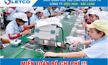 Tuyển lao động&nbsp;đơn hàng chế tạo linh kiện bản mạch điện tử, Công ty Diệu Hoa (Đài Loan)